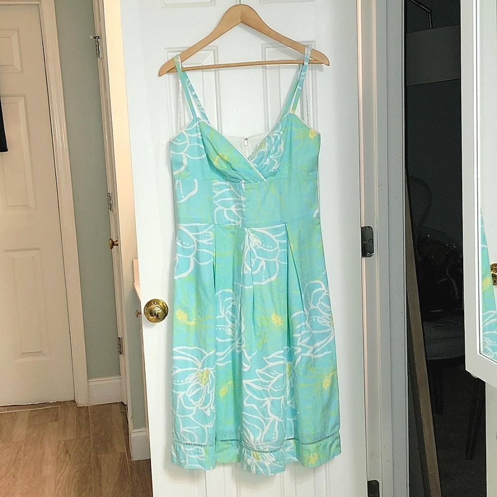 Lilly Pulitzer Textural Mod Floral Dress